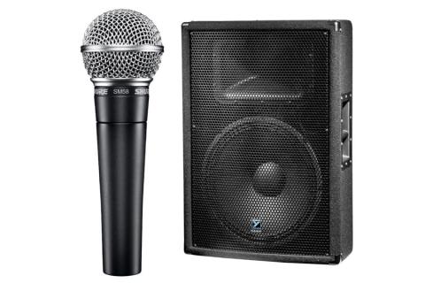 100 Watt Speaker with cordless mic rent in 